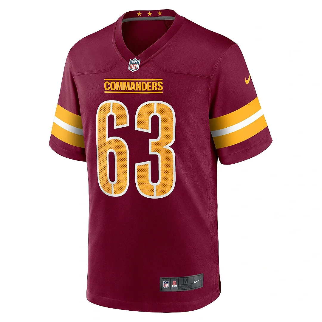 Zennovawear Men's Washington Commanders Tyler Biadasz Burgundy Game Jersey