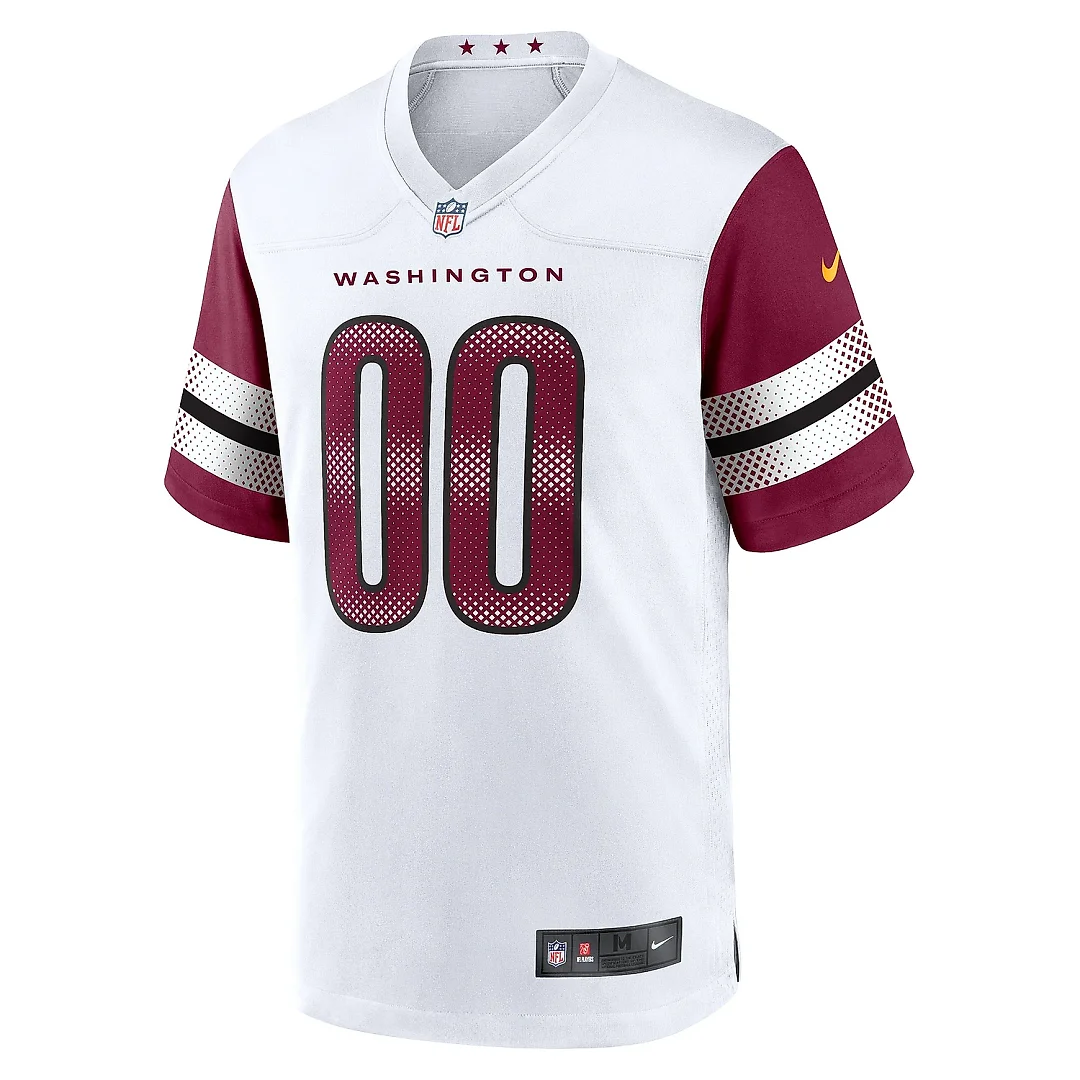 Zennovawear Men's Washington Commanders White Game Custom Player Jersey