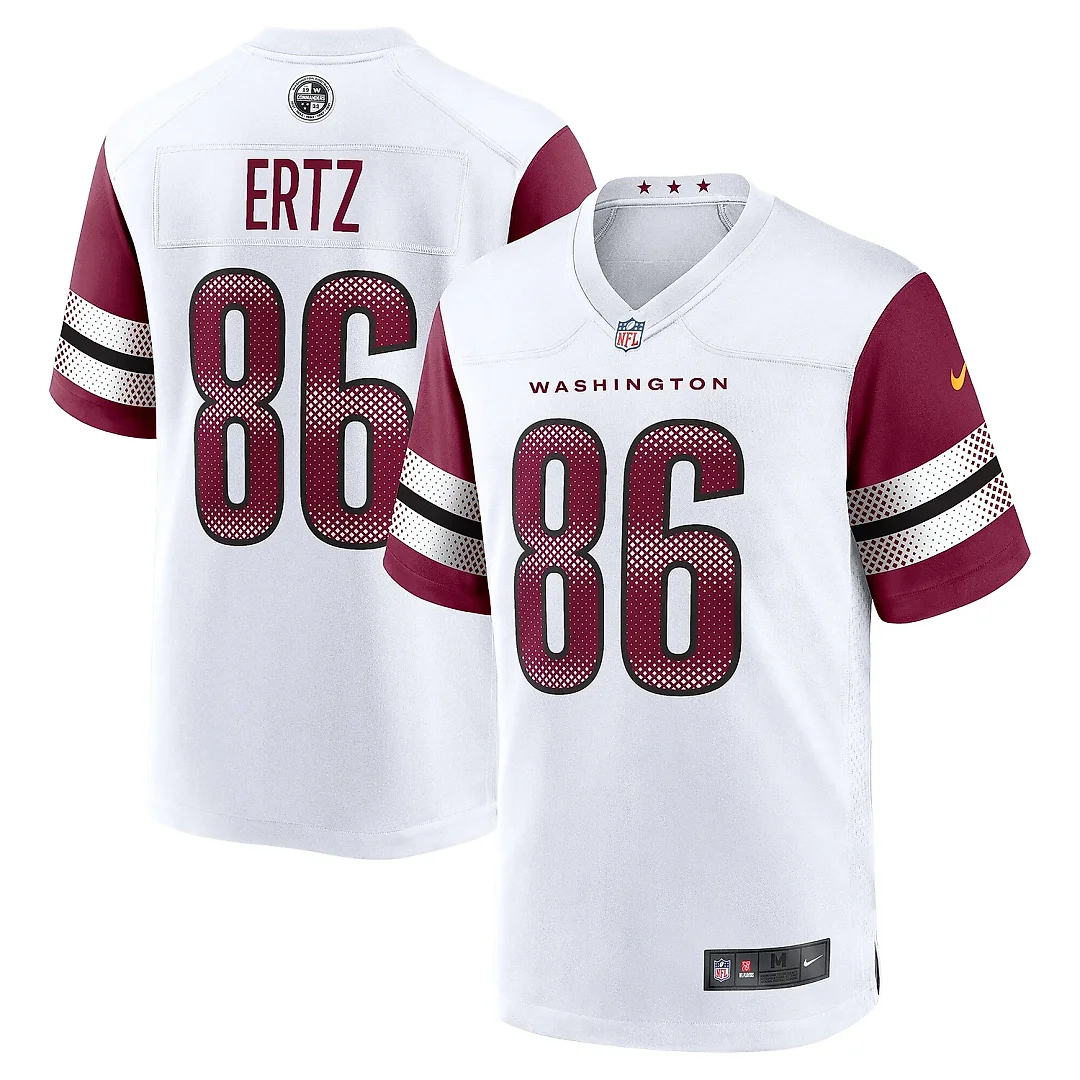 Zennovawear Men's Washington Commanders Zach Ertz White Game Jersey