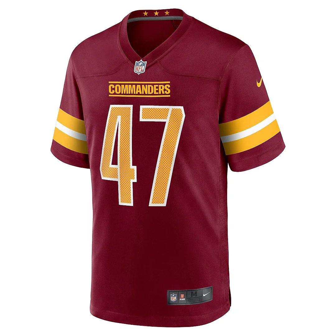 Zennovawear Men's Washington Commanders Zane Gonzalez Burgundy Game Jersey