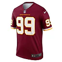 Zennovawear Men's Washington Football Team Chase Young Burgundy Team Legend Player Performance Top