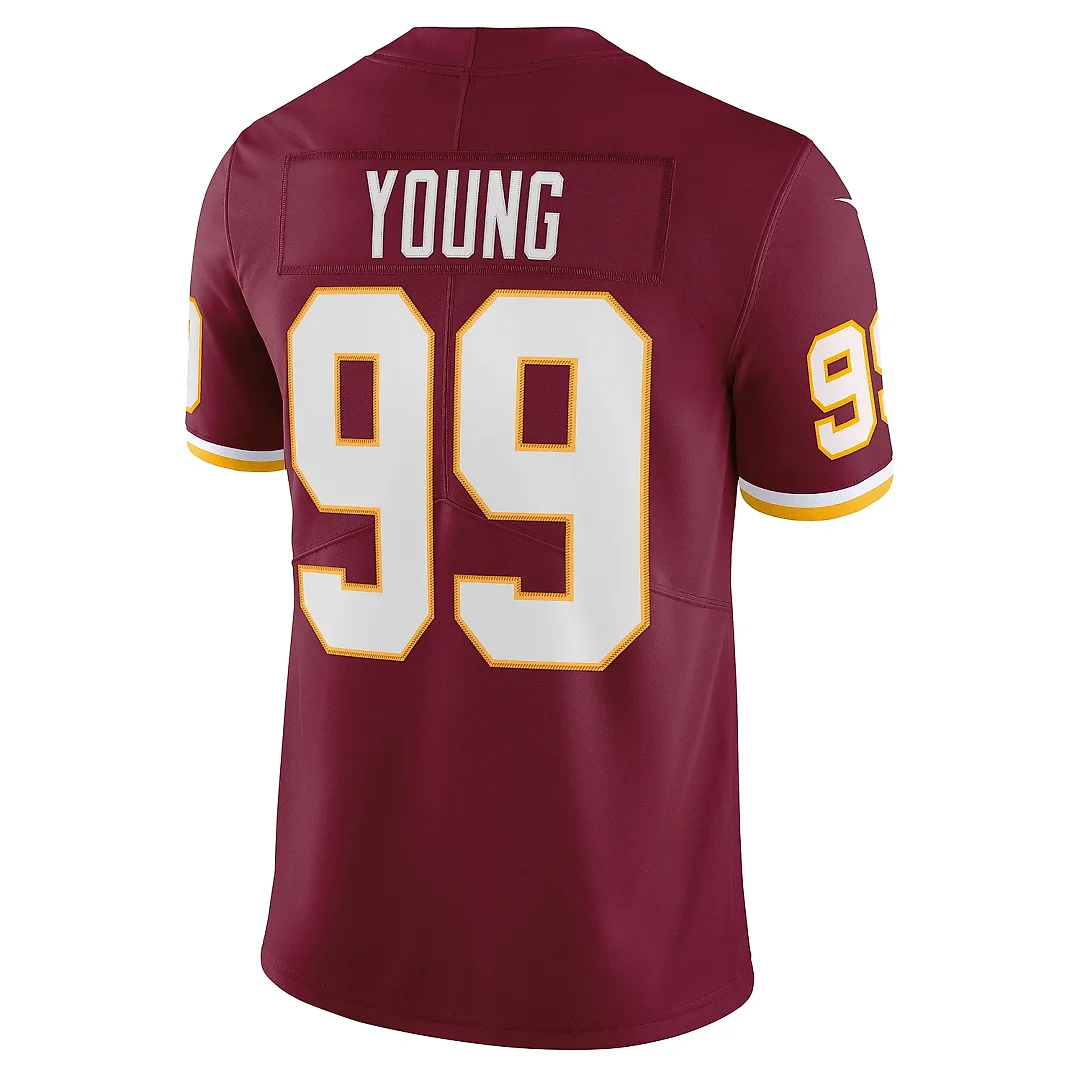 Zennovawear Men's Washington Football Team Chase Young Burgundy Vapor Limited Jersey
