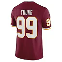 Zennovawear Men's Washington Football Team Chase Young Burgundy Vapor Limited Jersey