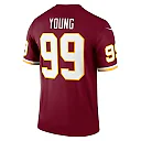 Zennovawear Men's Washington Football Team Chase Young Burgundy Team Legend Player Performance Top