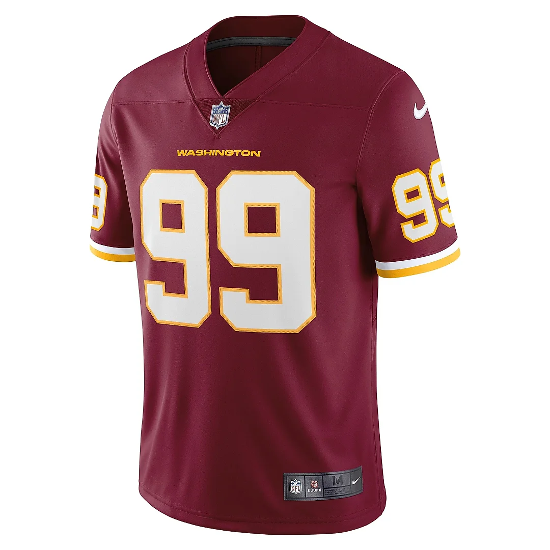 Zennovawear Men's Washington Football Team Chase Young Burgundy Vapor Limited Jersey