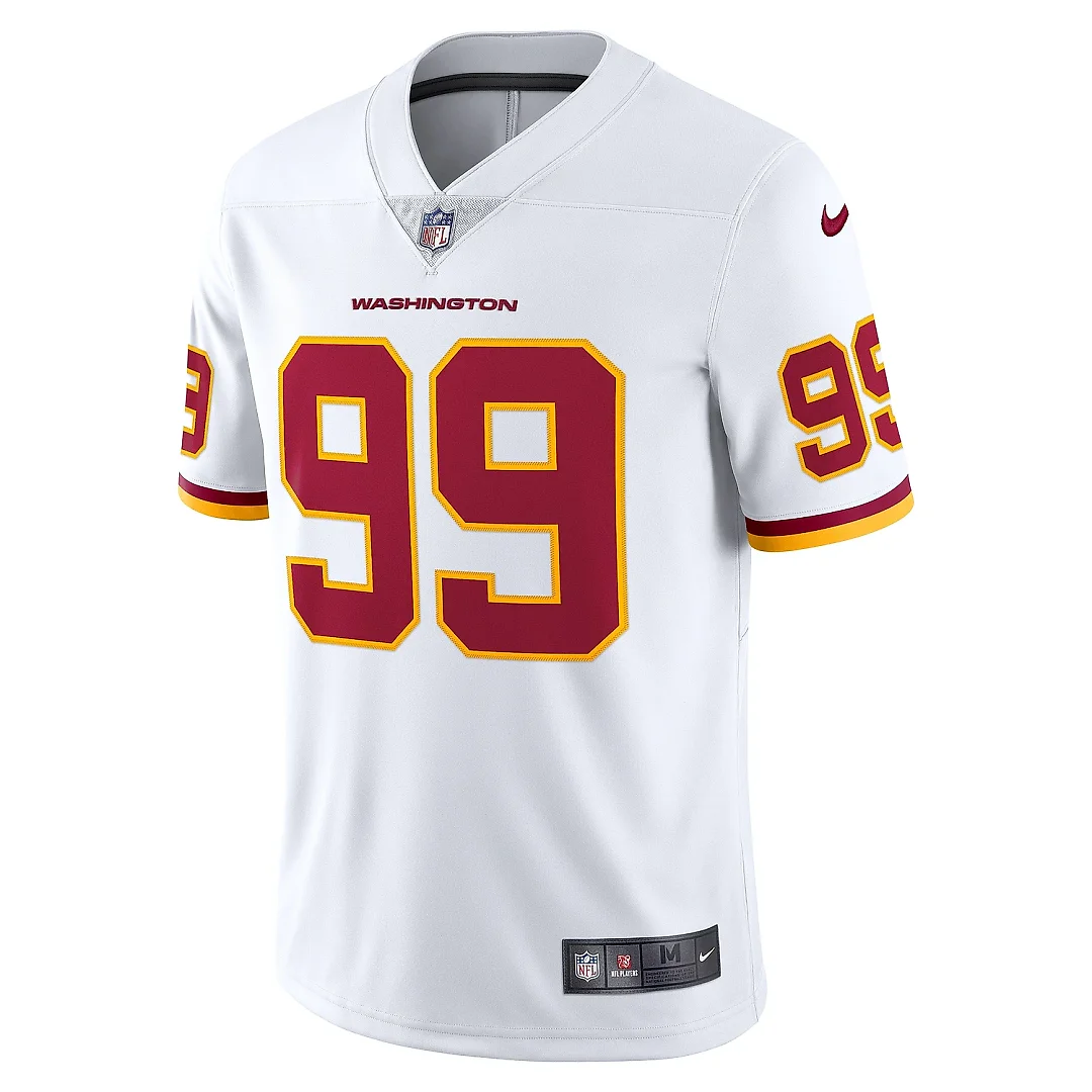 Zennovawear Men's Washington Football Team Chase Young White Vapor Limited Jersey