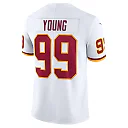 Zennovawear Men's Washington Football Team Chase Young White Vapor Limited Jersey