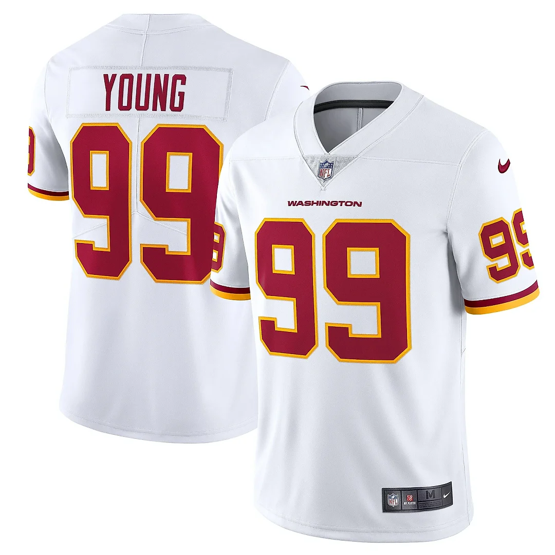Zennovawear Men's Washington Football Team Chase Young White Vapor Limited Jersey
