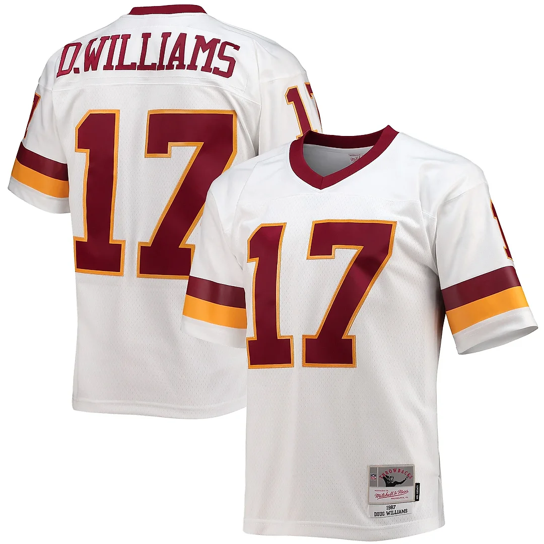 Zennovawear Men's Washington Football Team Doug Williams Mitchell & Ness White Legacy Jersey