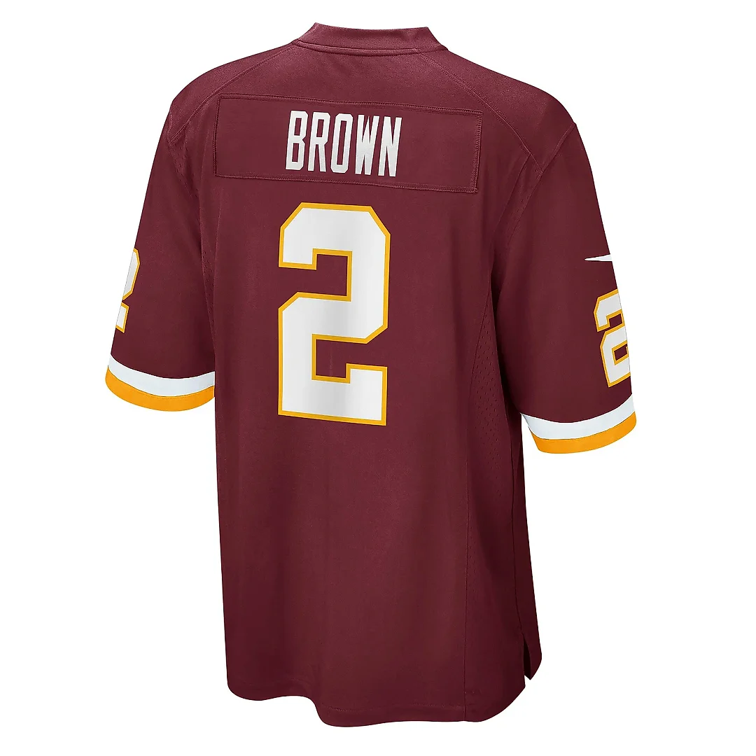 Zennovawear Men's Washington Football Team Dyami Brown Burgundy Game Jersey