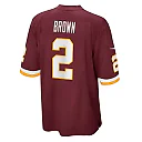 Zennovawear Men's Washington Football Team Dyami Brown Burgundy Game Jersey