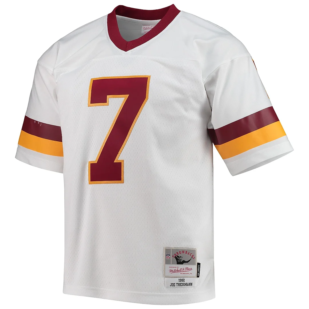 Zennovawear Men's Washington Football Team Joe Theismann Mitchell & Ness White Legacy Jersey
