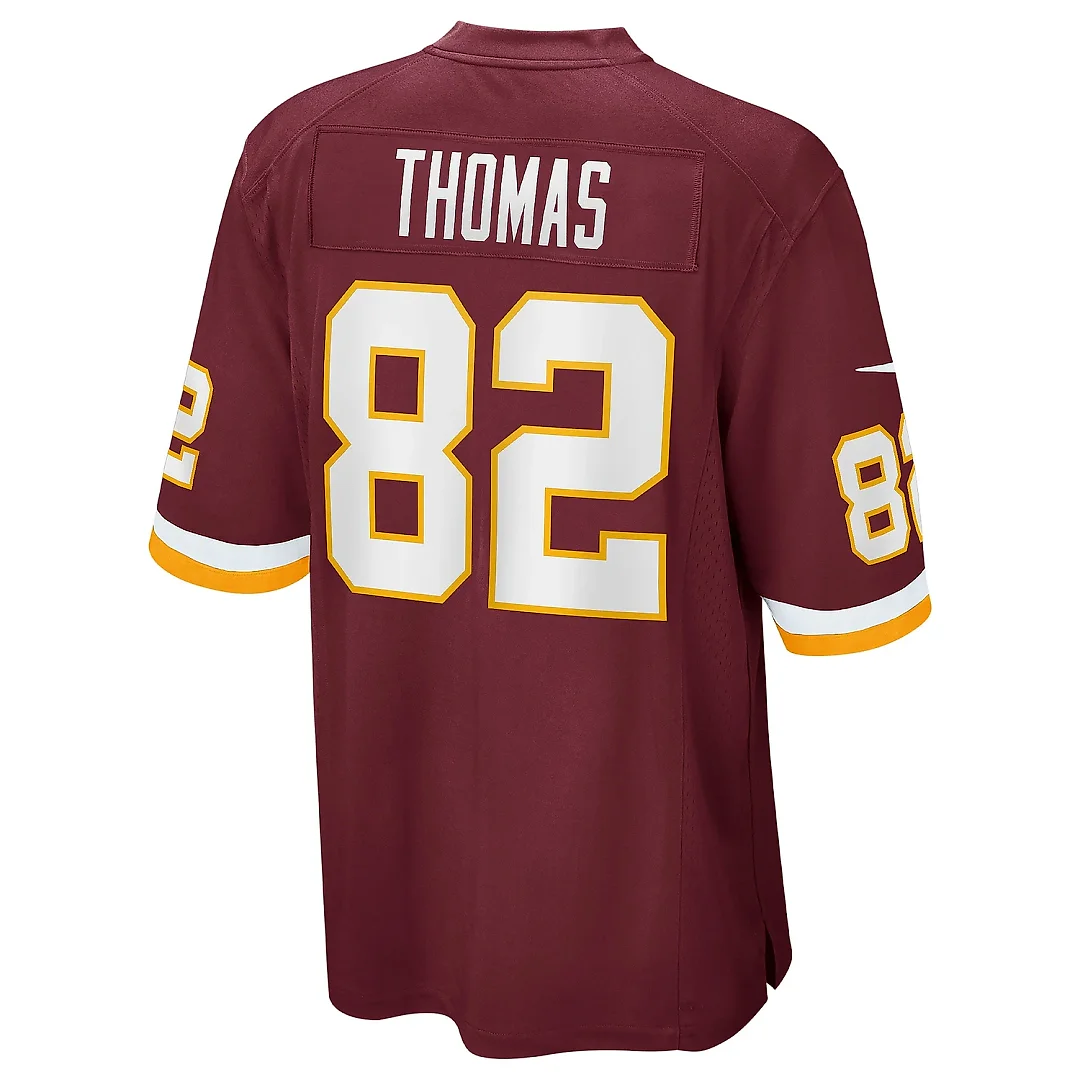 Zennovawear Men's Washington Football Team Logan Thomas Burgundy Jersey