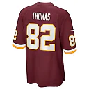 Zennovawear Men's Washington Football Team Logan Thomas Burgundy Jersey