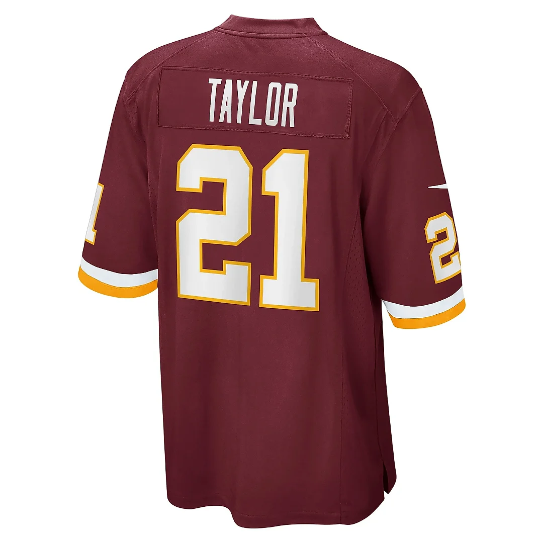 Zennovawear Men's Washington Football Team Sean Taylor Burgundy Retired Player Team Game Jersey