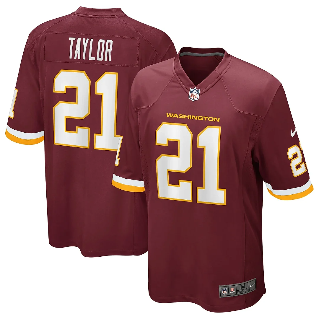 Zennovawear Men's Washington Football Team Sean Taylor Burgundy Retired Player Team Game Jersey