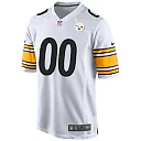 Zennovawear Men's White Pittsburgh Steelers Away Custom Game Jersey