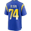 Zennovawear Merlin Olsen 74 Los Angeles Rams Men Game Retired Jersey - Royal