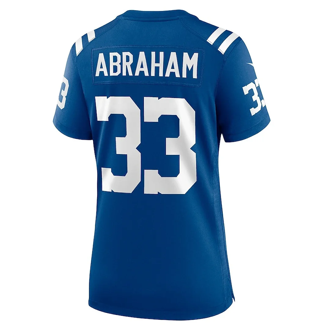 Zennovawear Micah Abraham 33 Indianapolis Colts Women's Game Jersey - Royal