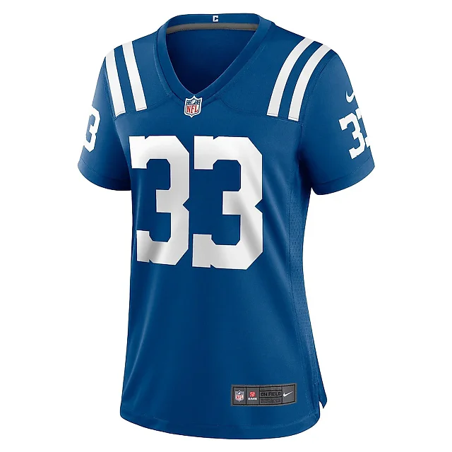 Zennovawear Micah Abraham 33 Indianapolis Colts Women's Game Jersey - Royal