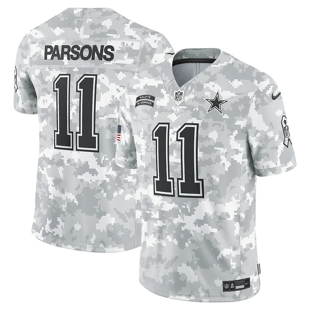 Zennovawear Micah Parsons 11 Dallas Cowboys 2024 Salute to Service Limited Men Jersey - Arctic Camo