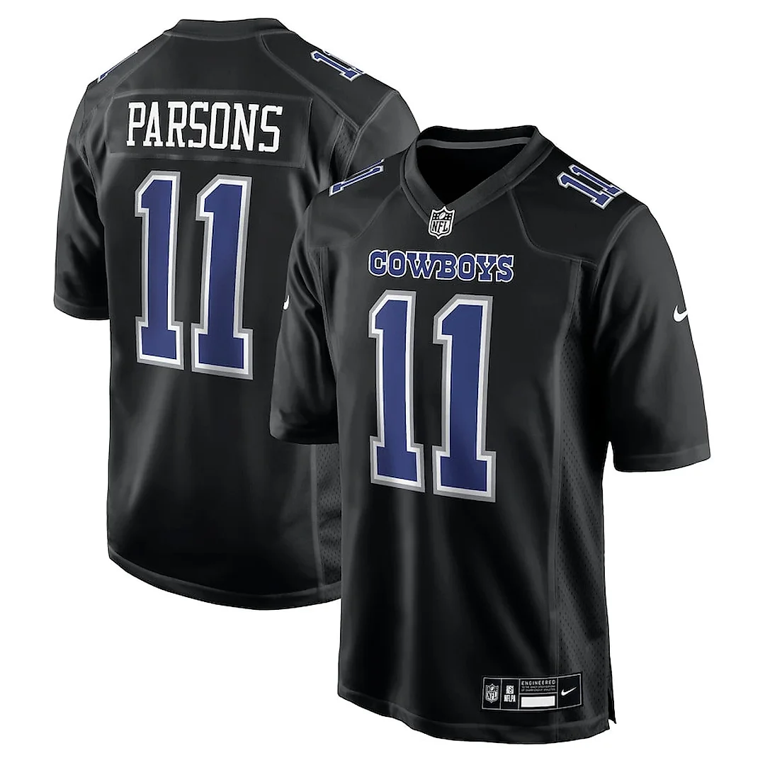 Zennovawear Micah Parsons 11 Dallas Cowboys Fashion Game Men Jersey - Carbon Black