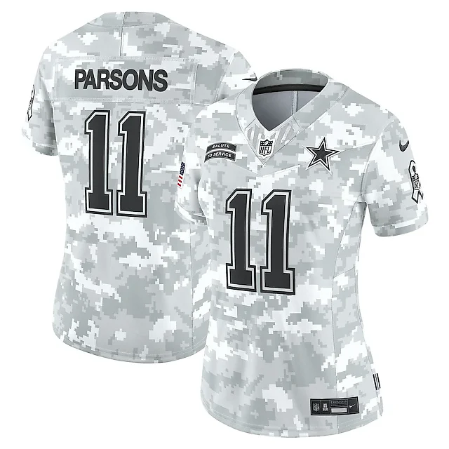 Zennovawear Micah Parsons 11 Dallas Cowboys Women's 2024 Salute to Service Limited Jersey - Arctic Camo