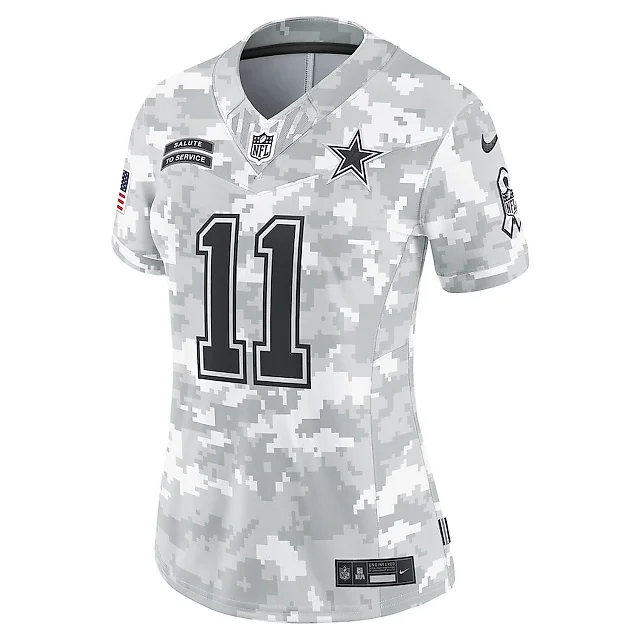 Zennovawear Micah Parsons 11 Dallas Cowboys Women's 2024 Salute to Service Limited Jersey - Arctic Camo