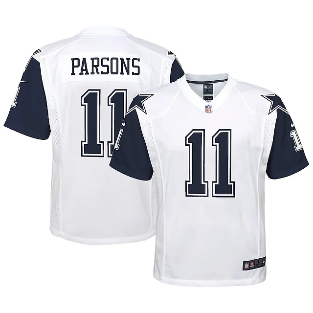 Zennovawear Micah Parsons 11 Dallas Cowboys YOUTH Alternate Game Jersey - White