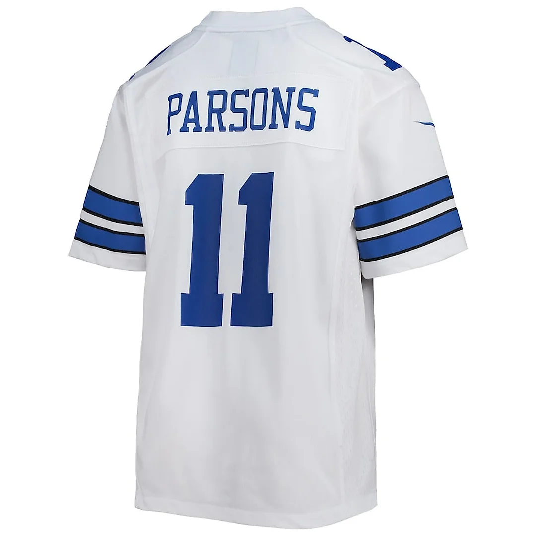 Zennovawear Micah Parsons 11 Dallas Cowboys YOUTH Game Jersey - White