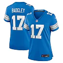 Zennovawear Michael Badgley 17 Detroit Lions Women's Team Game Jersey - Blue