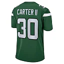 Zennovawear Michael Carter II 30 New York Jets Men Game Jersey - Gotham Green