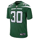 Zennovawear Michael Carter II 30 New York Jets Men Game Jersey - Gotham Green