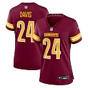 Zennovawear Michael Davis 24 Washington Commanders Women's Game Jersey - Burgundy