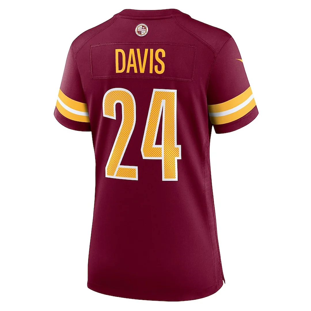 Zennovawear Michael Davis 24 Washington Commanders Women's Game Jersey - Burgundy