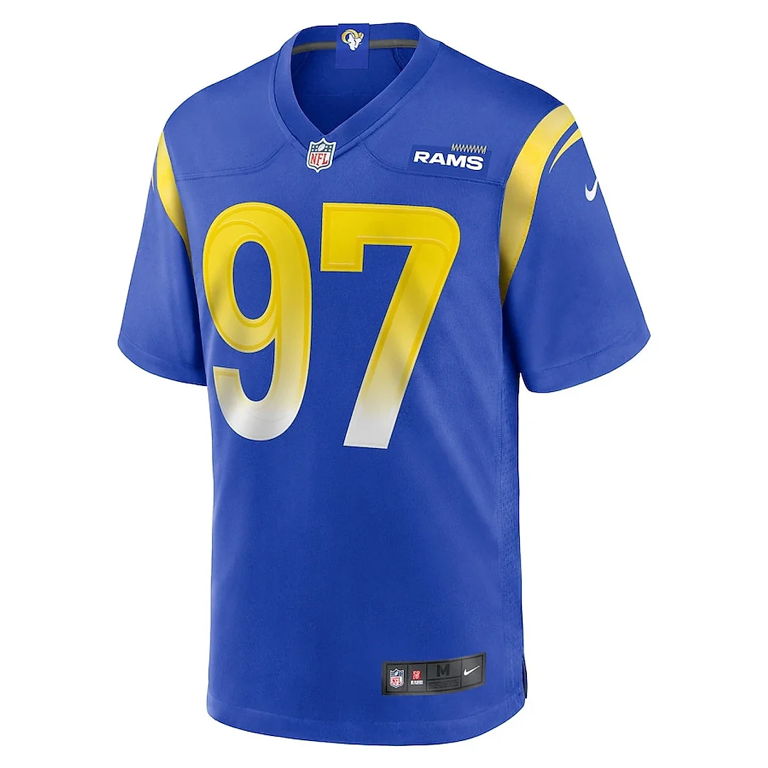 Zennovawear Michael Hoecht 97 Los Angeles Rams Game Player Men Jersey - Royal