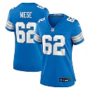 Zennovawear Michael Niese 62 Detroit Lions Women's Team Game Jersey - Blue
