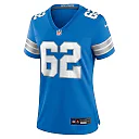 Zennovawear Michael Niese 62 Detroit Lions Women's Team Game Jersey - Blue