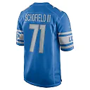 Zennovawear Michael Schofield 71 Detroit Lions Game Men Jersey - Blue