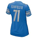 Zennovawear Michael Schofield 71 Detroit Lions Game Women Jersey - Blue
