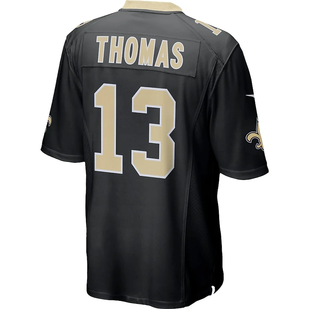 Zennovawear Michael Thomas 13 New Orleans Saints Men Game Jersey - Black