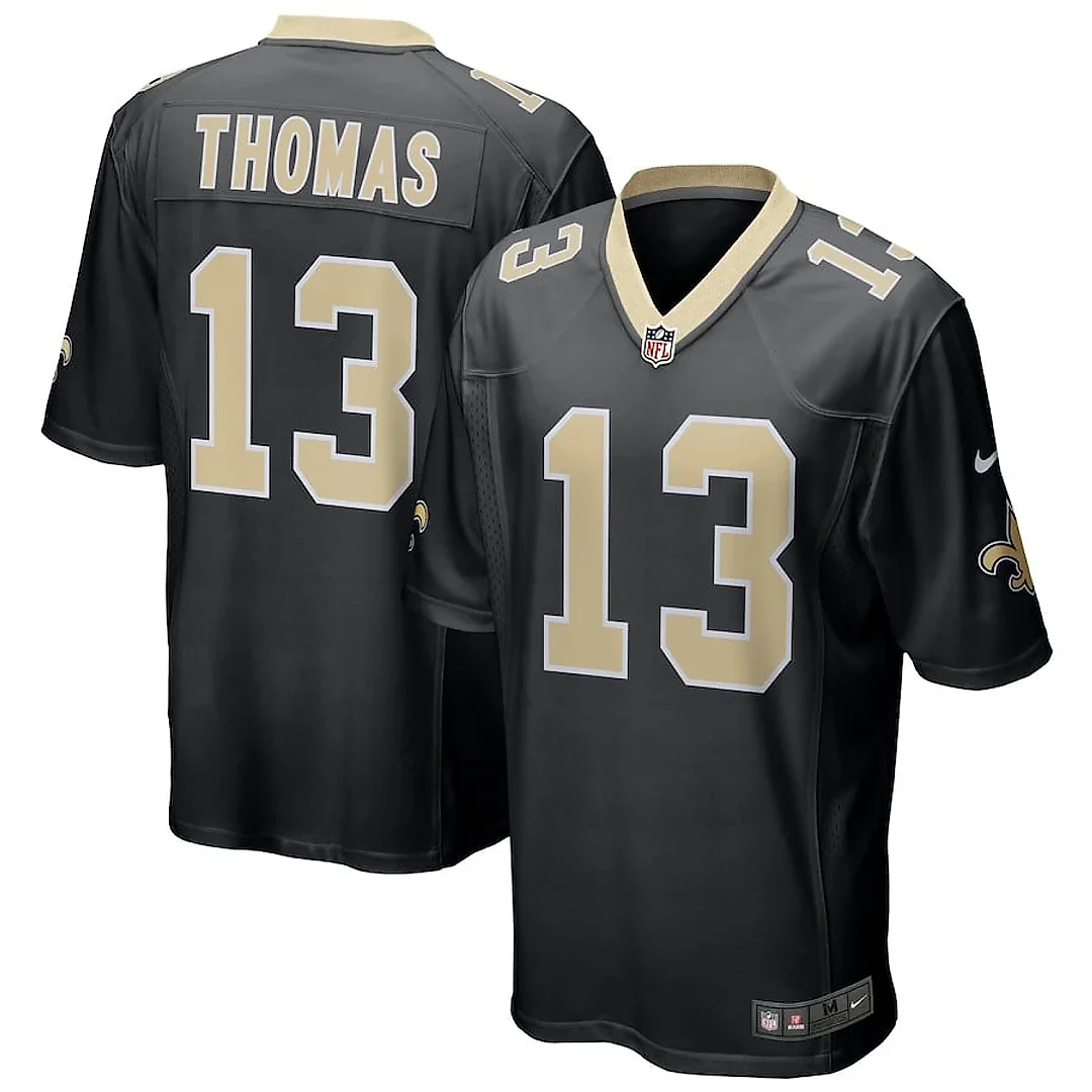 Zennovawear Michael Thomas 13 New Orleans Saints Men Game Jersey - Black
