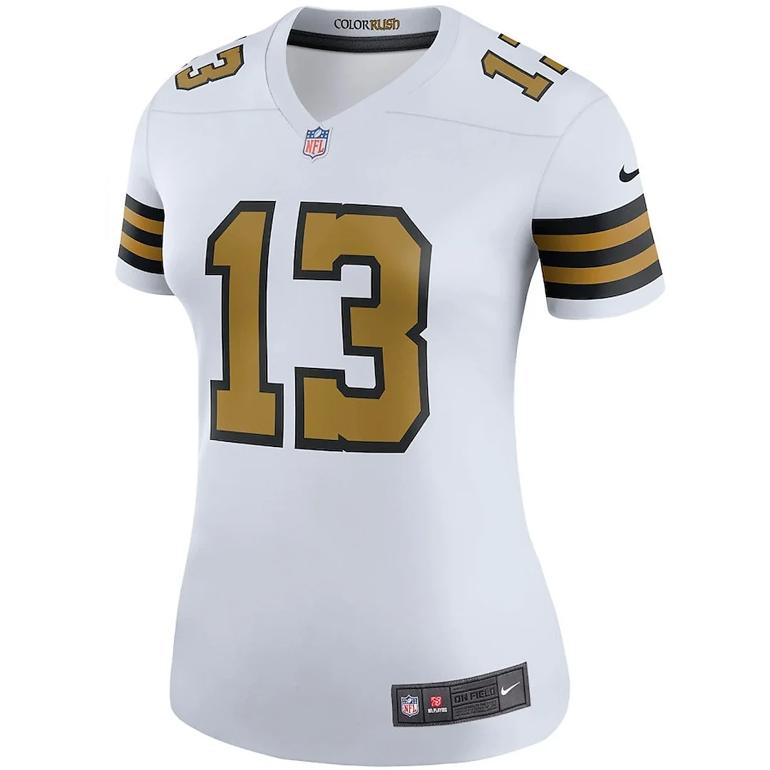 Zennovawear Michael Thomas 13 New Orleans Saints Women Color Rush Legend Jersey - White