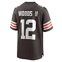 Zennovawear Michael Woods II 12 Cleveland Browns Game Men Jersey - Brown