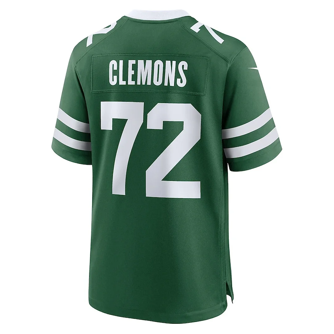 Zennovawear Micheal Clemons 72 New York Jets Team Game Men Jersey - Legacy Green