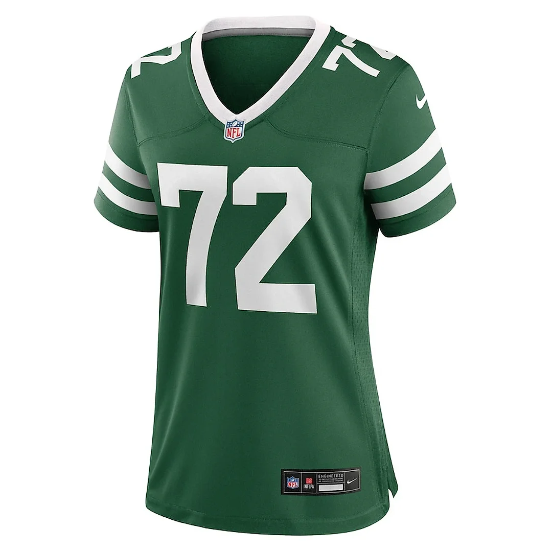 Zennovawear Micheal Clemons 72 New York Jets Women's Team Game Jersey - Legacy Green