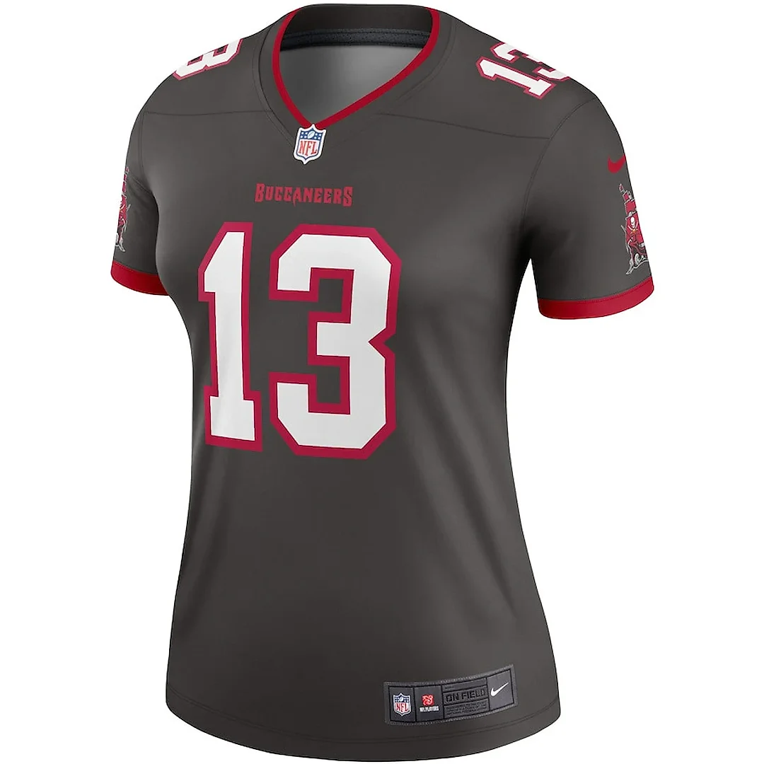 Zennovawear Mike 13 Evans Tampa Bay Buccaneers Women Alternate Legend Jersey - Pewter