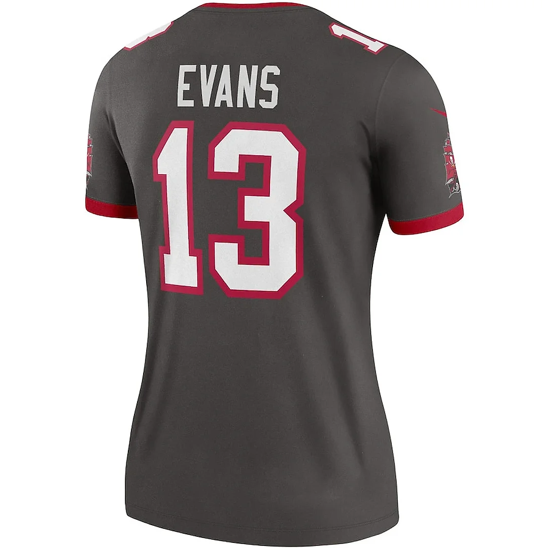 Zennovawear Mike 13 Evans Tampa Bay Buccaneers Women Alternate Legend Jersey - Pewter