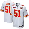 Zennovawear Mike Danna 51 Kansas City Chiefs AFC Champions Patch Game Men Jersey - White