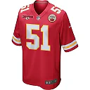 Zennovawear Mike Danna 51 Kansas City Chiefs AFC Champions Patch Game Men Jersey - Red